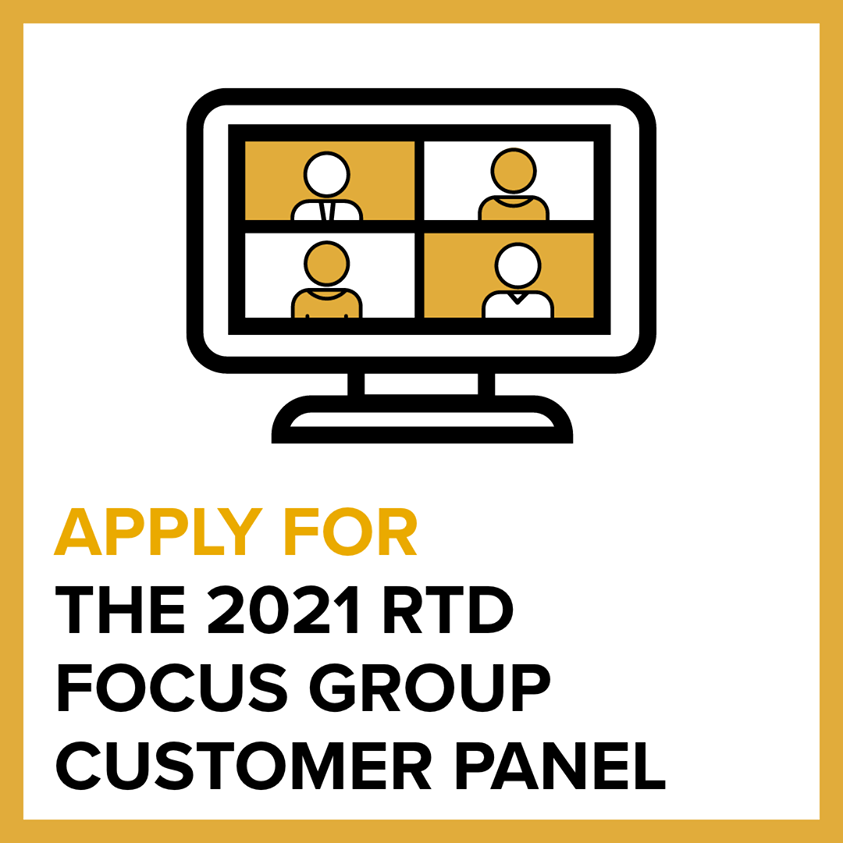 Apply for 2021 RTD Focus Group